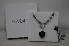 An as new Coeur De Lion Magic Crystal Amethyst Necklace 5054/10-0824 (RRP £129).