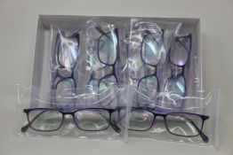 Twelve pairs of as new B Ultem H66006 glasses frames.