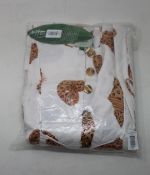 An as new Farm Rio leopard shell matelassé romper (M - RRP $195).