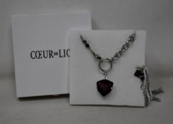 An as new Coeur De Lion Magic Crystal Amethyst Necklace 5054/10-0824 (RRP £129).