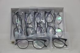 Twelve pairs of as new B Ultem H66139 glasses frames.