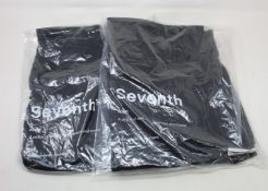 Two pairs of men's as new Seventh Nigh Trucker trousers (M - RRP £140 each).