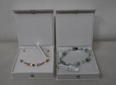 An as new Coeur De Lion Geo Cube Light Green Bracelet 4017/30-0520 (RRP £75) and an as new Coeur