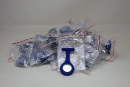 Thirty as new Hosptrix nurses watches with blue silicon pin/strap.