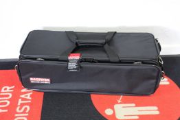 An as new Bagpiper Authentic semi-rigid pipe case in Black.