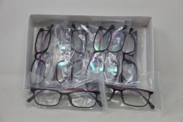 Twelve pairs of as new B Ultem H66036 glasses frames.