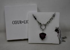 An as new Coeur De Lion Magic Crystal Amethyst Necklace 5054/10-0824 (RRP £129).