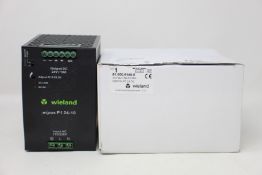 An as new Wieland WIPOS P1 24-10 power supply (81.000.6140.0).