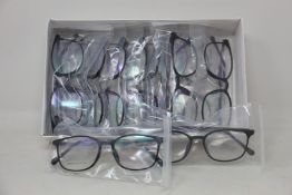 Twelve pairs of as new B Ultem H66032 glasses frames.