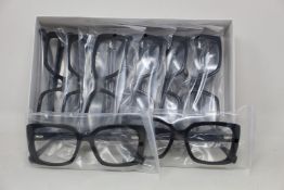 Twelve pairs of as new B Ultem H31058 glasses frames.