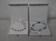 An as new Coeur De Lion Geo Cube Light Green Bracelet 4017/30-0520 (RRP £75) and an as new Coeur