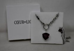 An as new Coeur De Lion Magic Crystal Amethyst Necklace 5054/10-0824 (RRP £129).