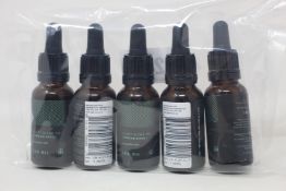 Five as new bottles of CBD One select blend No.1 CBD & CBG oil (20ml bottles, 300mg CBG and 300mg