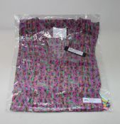 An as new Athena Procopiou Fun Neon Leo button dress in silk (One size).