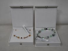 An as new Coeur De Lion Geo Cube Light Green Bracelet 4017/30-0520 (RRP £75) and an as new Coeur