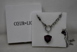 An as new Coeur De Lion Magic Crystal Amethyst Necklace 5054/10-0824 (RRP £129).