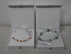 An as new Coeur De Lion Geo Cube Light Green Bracelet 4017/30-0520 (RRP £75) and an as new Coeur