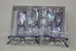 Twelve pairs of as new B Ultem H66006 glasses frames.