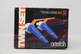 A boxed as new Ortofon Concorde DJ Twin Set.