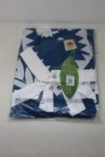 An as new Farm Rio blue patchwork embroidered dress (XL - RRP £220).