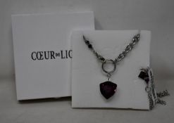 An as new Coeur De Lion Magic Crystal Amethyst Necklace 5054/10-0824 (RRP £129).