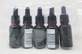 Five as new bottles of CBD One select blend No.1 CBD & CBG oil (20ml bottles, 300mg CBG and 300mg