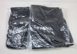 Two pairs of men's as new Seventh Nigh Trucker trousers (XS, M - RRP £140 each).