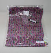 An as new Athena Procopiou Fun Neon Leo button dress in silk (One size).