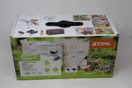 An as new Stihl GTA26 cordless garden pruner.