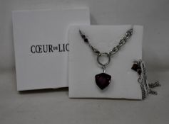 An as new Coeur De Lion Magic Crystal Amethyst Necklace 5054/10-0824 (RRP £129).