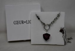 An as new Coeur De Lion Magic Crystal Amethyst Necklace 5054/10-0824 (RRP £129).