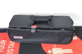 An as new Bagpiper Authentic semi-rigid pipe case in Black.