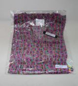 An as new Athena Procopiou Fun Neon Leo button dress in silk (One size).