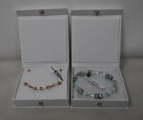 An as new Coeur De Lion Geo Cube Light Green Bracelet 4017/30-0520 (RRP £75) and an as new Coeur