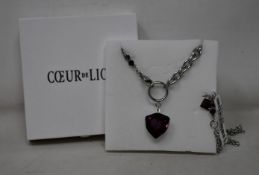 An as new Coeur De Lion Magic Crystal Amethyst Necklace 5054/10-0824 (RRP £129).