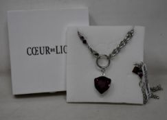 An as new Coeur De Lion Magic Crystal Amethyst Necklace 5054/10-0824 (RRP £129).