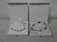 An as new Coeur De Lion Geo Cube Light Green Bracelet 4017/30-0520 (RRP £75) and an as new Coeur