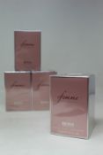 Four boxed as new Hugo Boss Femme eau de parfum (75ml).