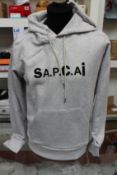 An as new A.P.C. x Sacai Taiyo hoodie (XL).