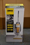 A new Zanussi Air Speed ll bagless cyclonic upright vacuum cleaner (ZAN2020UR).