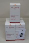 Five as new Clarins gentle day cream for sensitive skin (5 x 50ml).