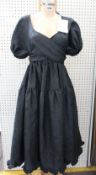 An as new Cecilie Bahnsen Ammi Garden Millefleurs dress in black (UK 10 - RRP £530).