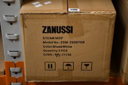 Two new Zanussi Vapourize Blue/White 1300W steam mops (ZSM - Z6001 UK).