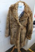 An as new The Kooples Natural Cheetah coat (Size 1 - RRP £455).