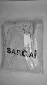 An as new A.P.C. x Sacai Taiyo hoodie in grey (M).