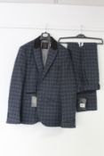 A Shelby & Sons Gregory suit jacket with chain (40 Reg) with a pair of matching trousers (32 Reg).