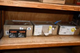 Forty nine boxed as new Timken 33109 45mm Bore Metric Tapered Roller Bearings.