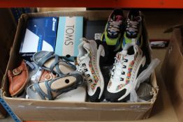 A quantity of assorted as new footwear to include Native, Skechers, Carvela, Pavers, Crocs, Geox,