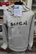 An as new A.P.C. x Sacai Taiyo hoodie (M).