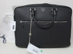 An as new Serapian slim briefcase in Cachemire leather (RRP £945).